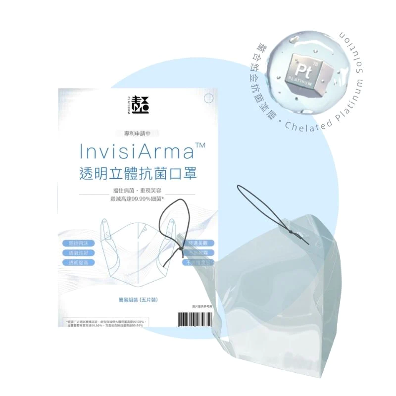 透明立體防霧抗菌口罩/面罩
