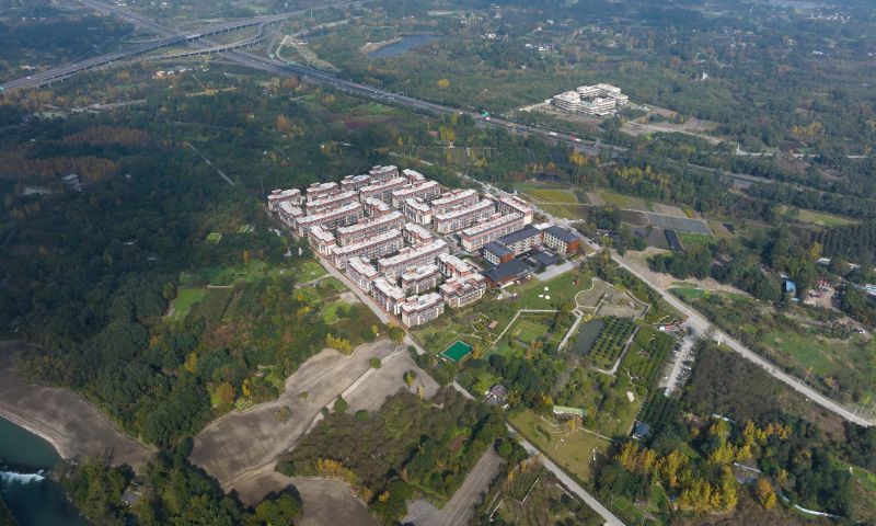 Chuntai Health Care Center in the midst of thousands of acres of pastoral gardens-