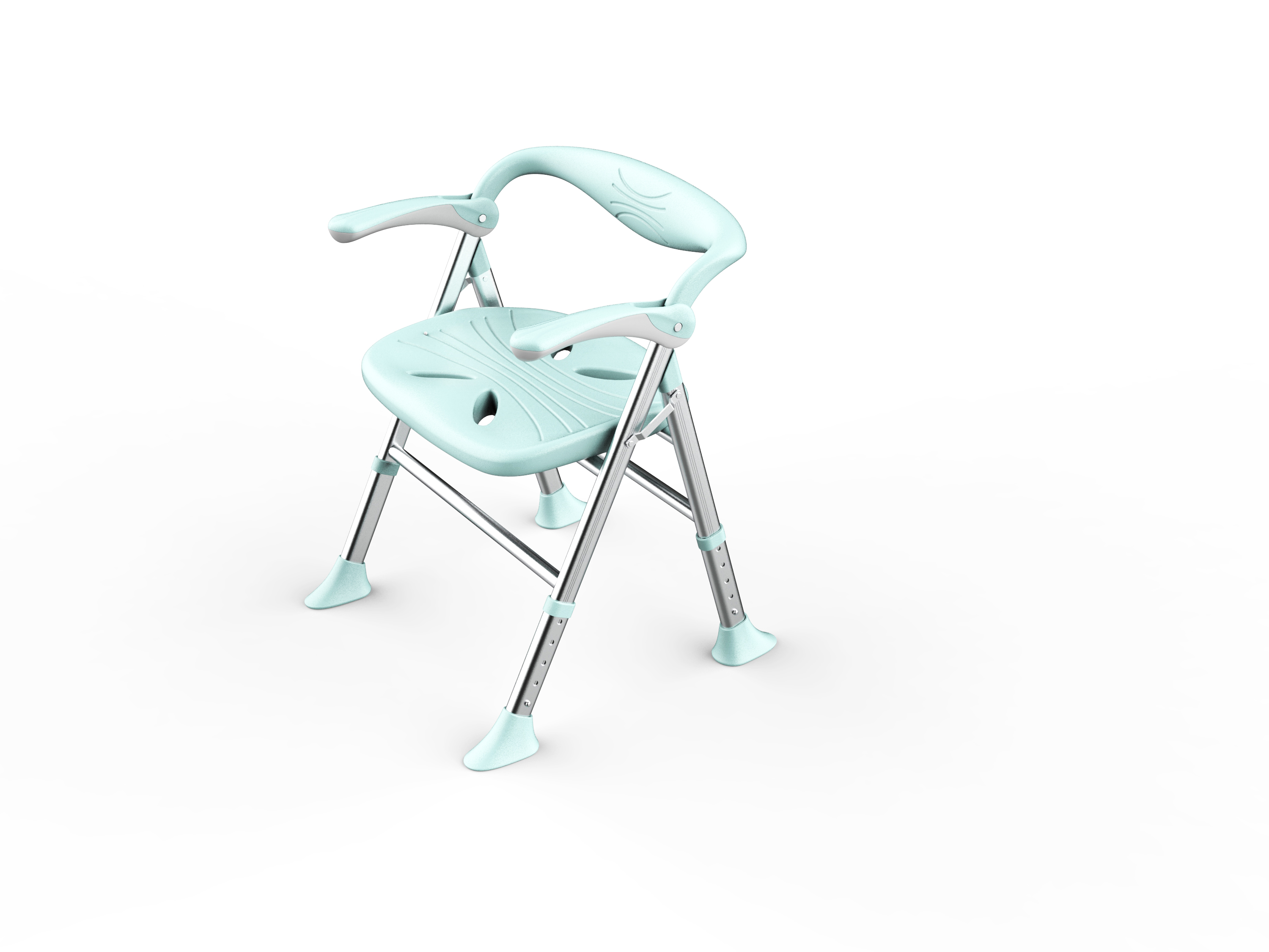 Folding shower chair