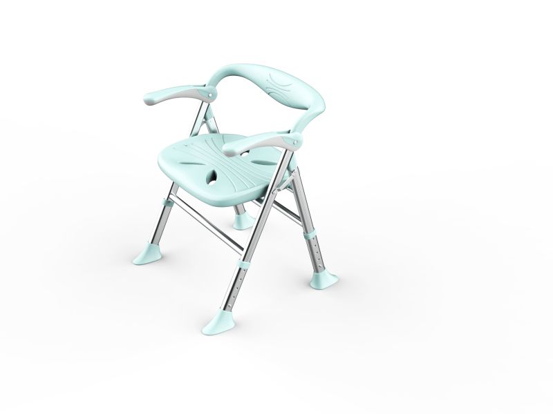 Folding shower chair-