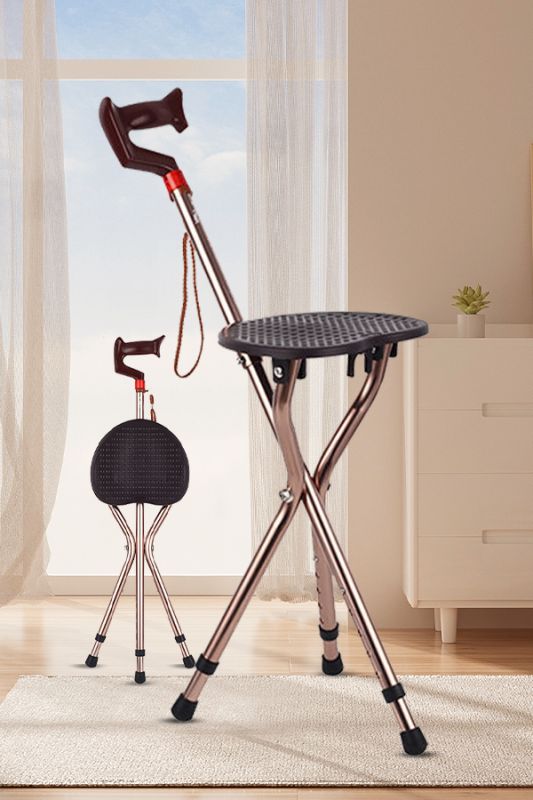 Adjustable cane stool-