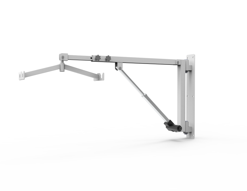 Wall-mounted electric patient lift-