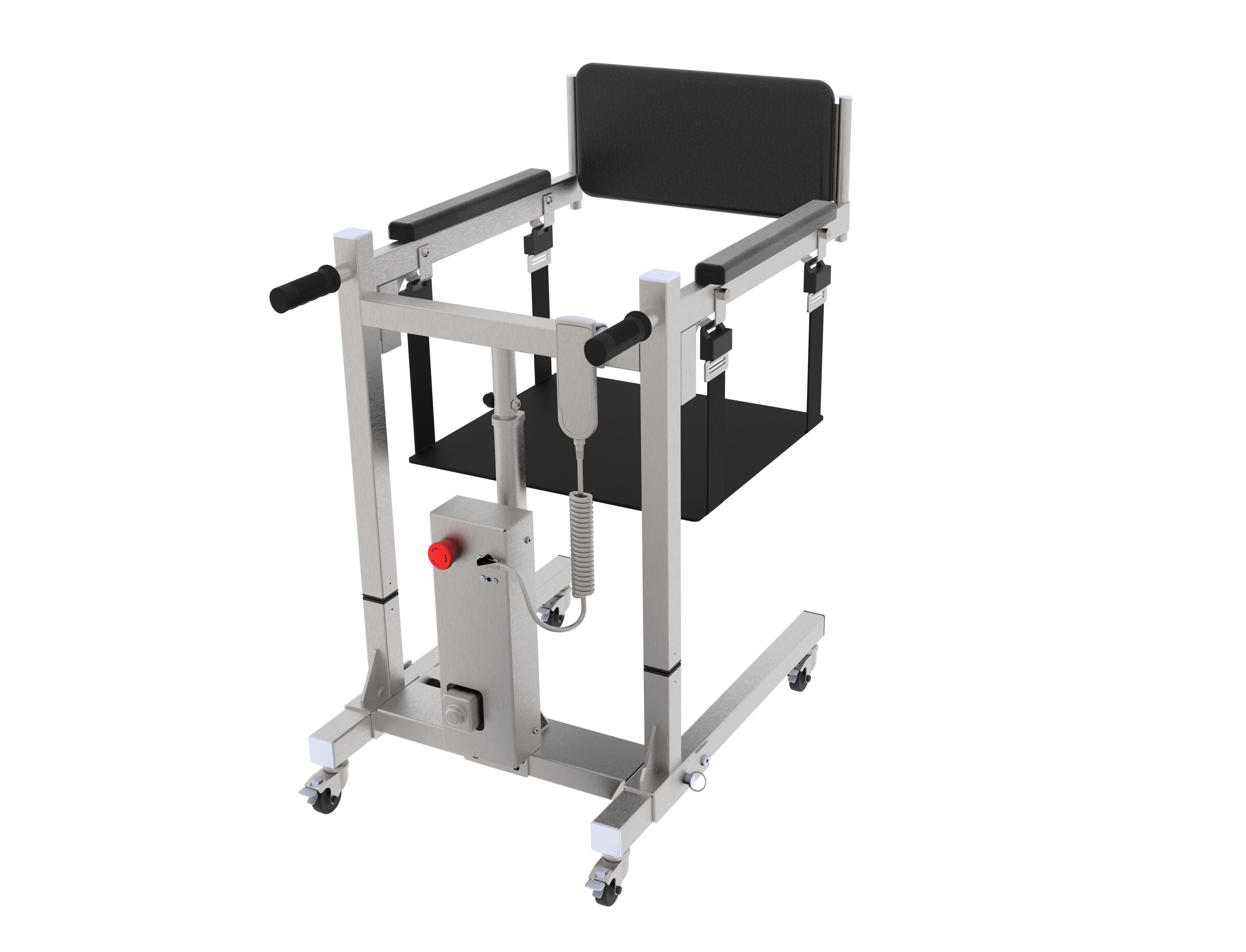 Hydraulic, electric patient lift