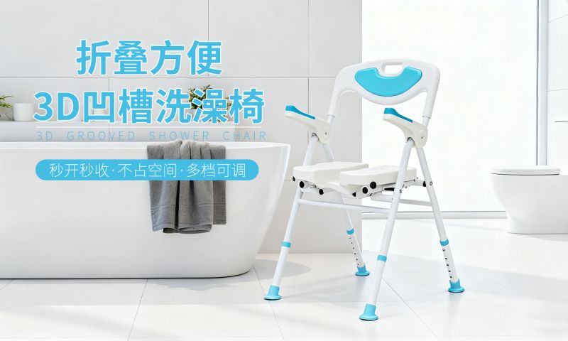 3D seat panel bath chair-