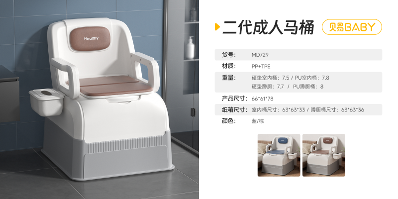 729 Second-Generation Toilet-